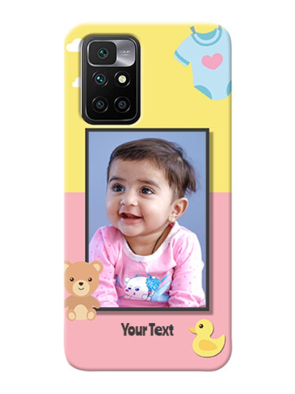 Custom Redmi 10 Prime 2022 Back Covers: Kids 2 Color Design