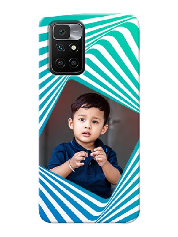 Custom Redmi 10 Prime 2022 Personalised Mobile Covers: Abstract Spiral Design