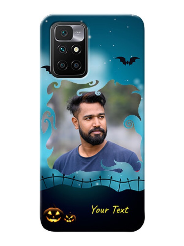 Custom Redmi 10 Prime 2022 Personalised Phone Cases: Halloween frame design