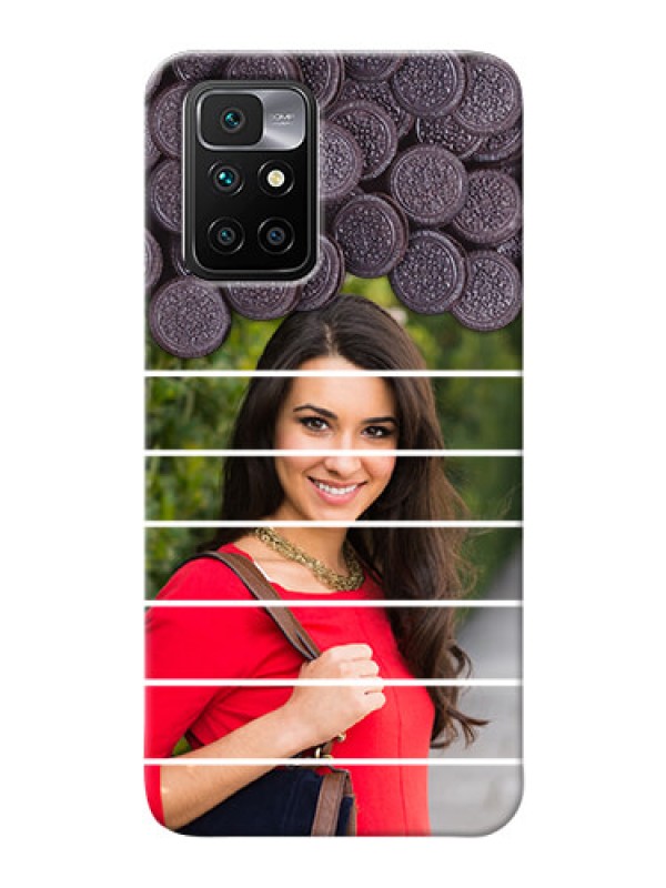 Custom Redmi 10 Prime 2022 Custom Mobile Covers with Oreo Biscuit Design