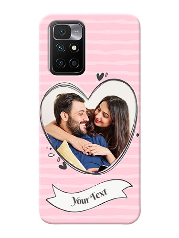 Custom Redmi 10 Prime 2022 custom mobile phone covers: Vintage Heart Design