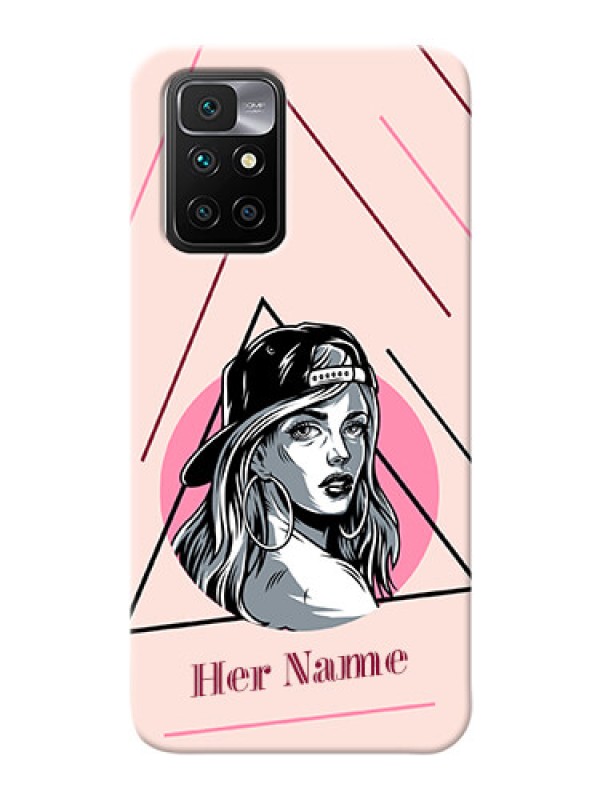 Custom Redmi 10 Prime 2022 Custom Phone Cases: Rockstar Girl Design