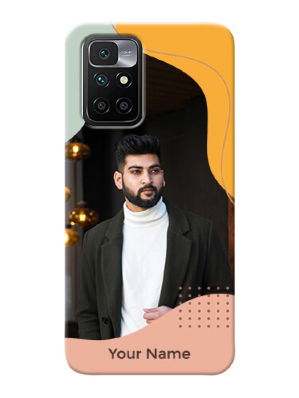 Custom Redmi 10 Prime 2022 Custom Phone Cases: Tri-coloured overlay design