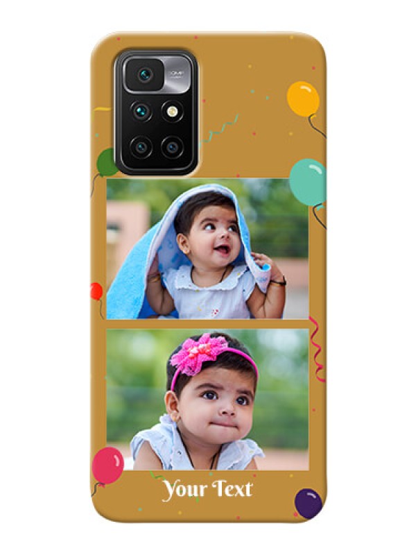 Custom Redmi 10 Prime Phone Covers: Image Holder with Birthday Celebrations Design