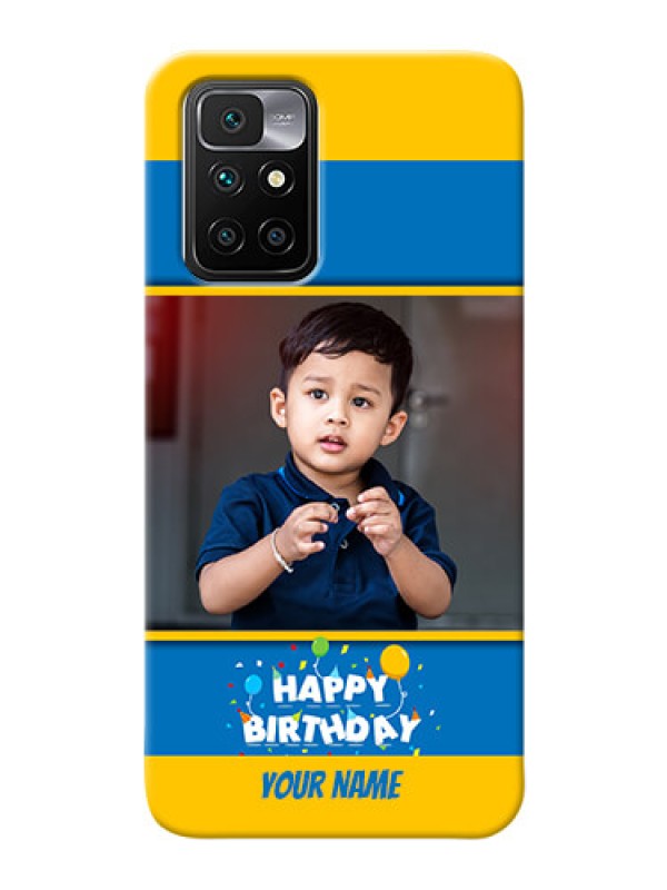 Custom Redmi 10 Prime Mobile Back Covers Online: Birthday Wishes Design