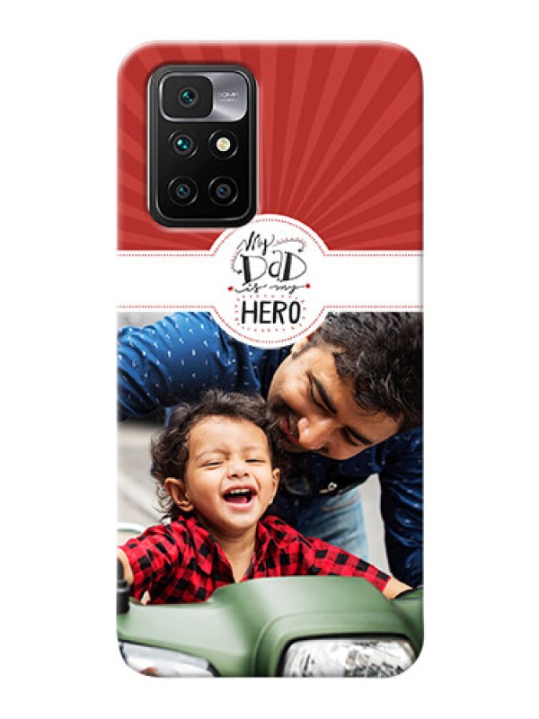 Custom Redmi 10 Prime custom mobile phone cases: My Dad Hero Design