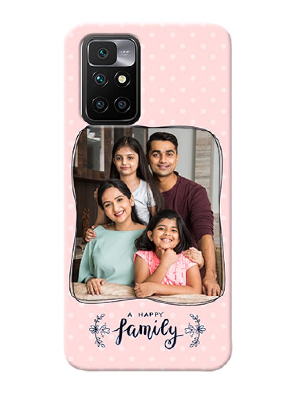 Custom Redmi 10 Prime Personalized Phone Cases: Family with Dots Design