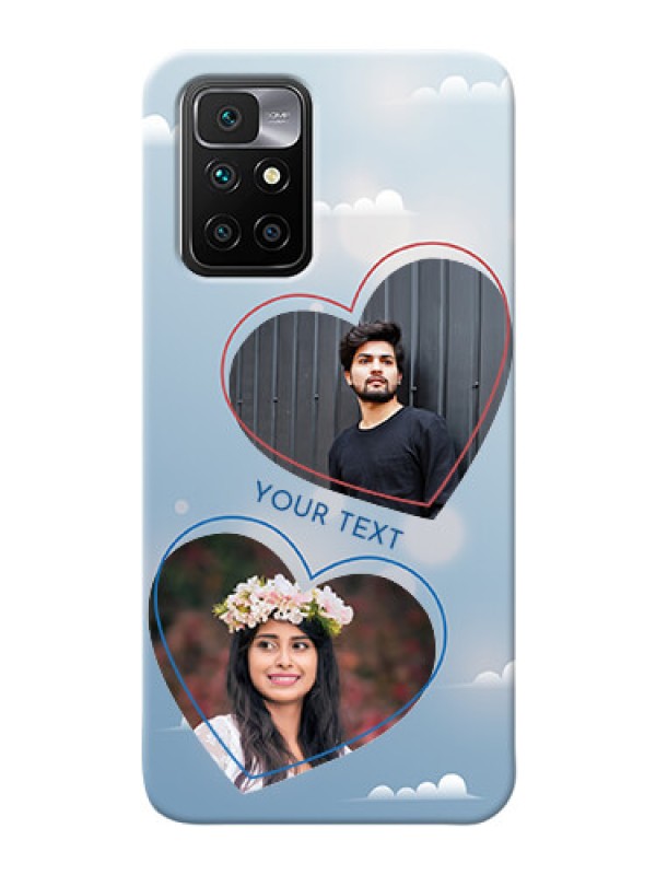 Custom Redmi 10 Prime Phone Cases: Blue Color Couple Design 