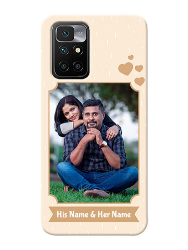 Custom Redmi 10 Prime mobile phone cases with confetti love design 