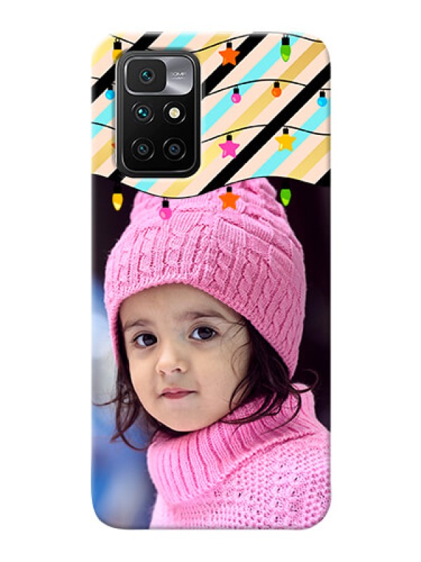 Custom Redmi 10 Prime Personalized Mobile Covers: Lights Hanging Design