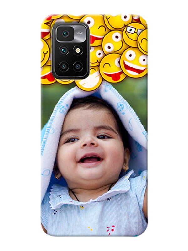 Custom Redmi 10 Prime Custom Phone Cases with Smiley Emoji Design