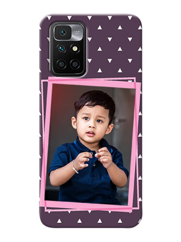 Custom Redmi 10 Prime Phone Cases: Triangle Pattern Dotted Design