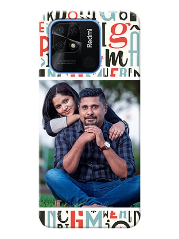 Custom Redmi 10 custom mobile phone covers: Alphabet Design
