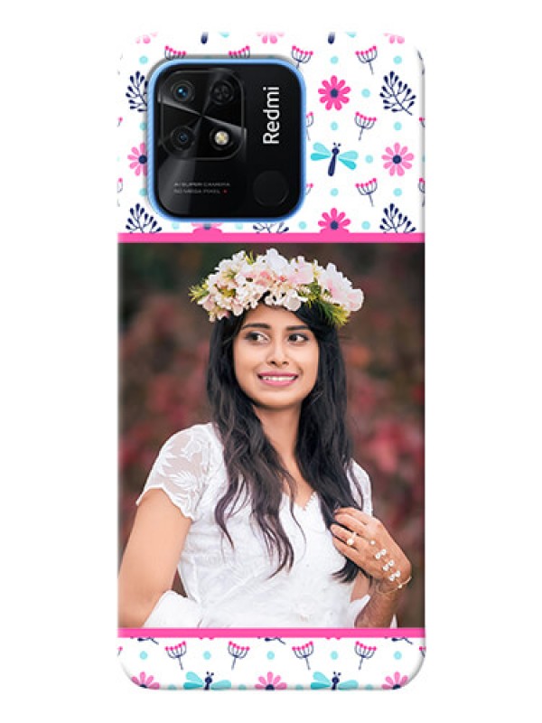 Custom Redmi 10 Mobile Covers: Colorful Flower Design