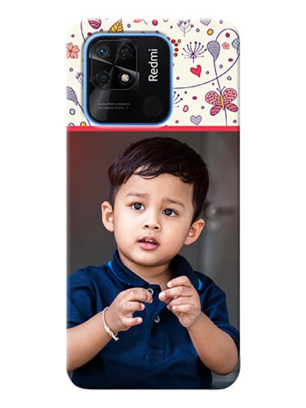 Custom Redmi 10 phone back covers: Premium Floral Design
