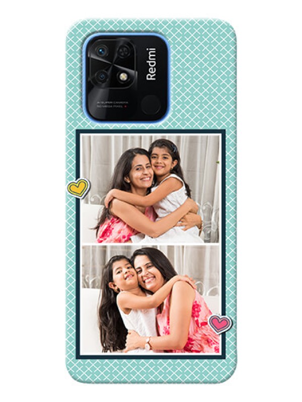 Custom Redmi 10 Custom Phone Cases: 2 Image Holder with Pattern Design