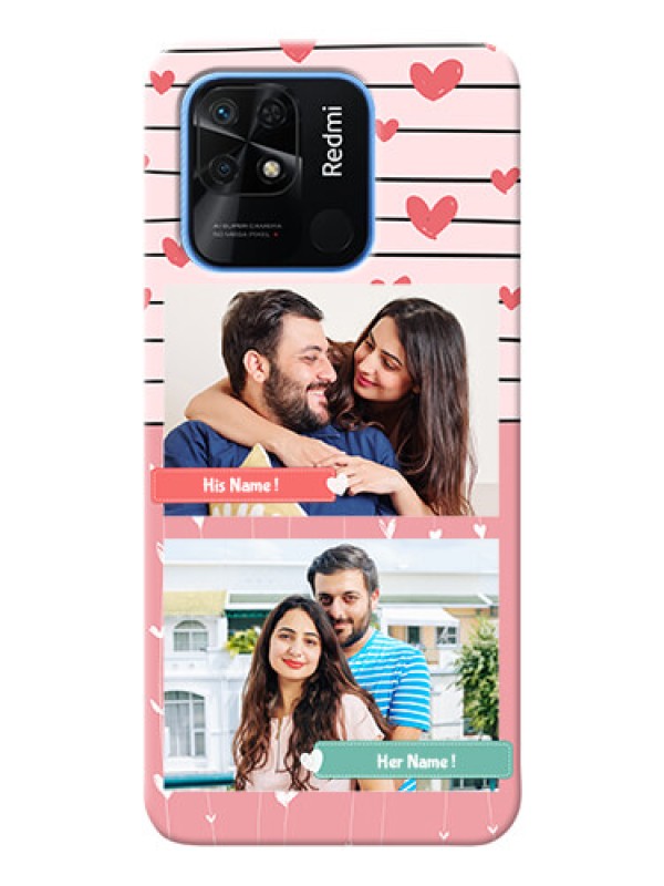 Custom Redmi 10 custom mobile covers: Photo with Heart Design