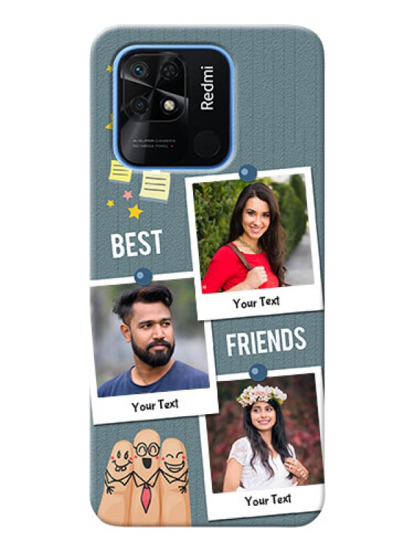Custom Redmi 10 Mobile Cases: Sticky Frames and Friendship Design