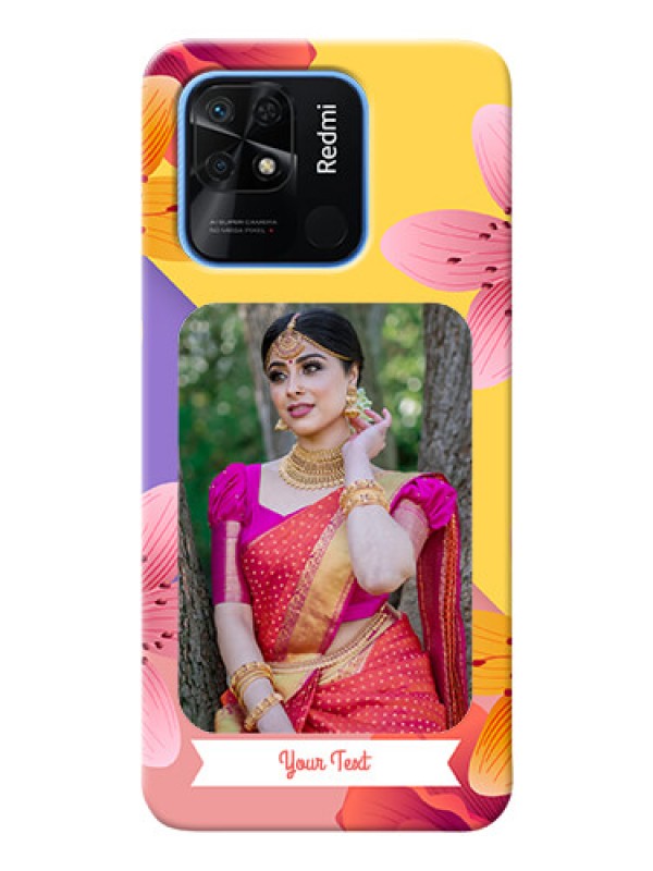 Custom Redmi 10 Mobile Covers: 3 Image With Vintage Floral Design