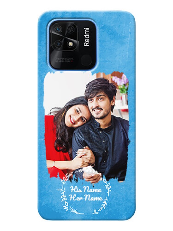 Custom Redmi 10 custom mobile cases: Blue Color Vintage Design