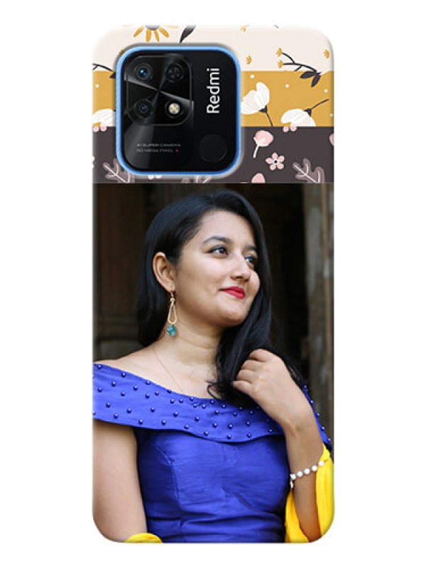 Custom Redmi 10 mobile cases online: Stylish Floral Design