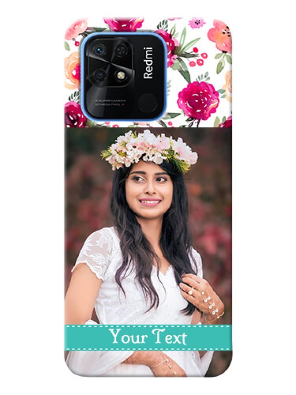Custom Redmi 10 Personalized Mobile Cases: Watercolor Floral Design