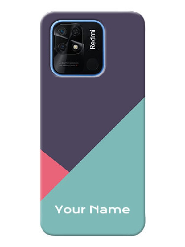 Custom Redmi 10 Custom Phone Cases: Tri Color abstract Design