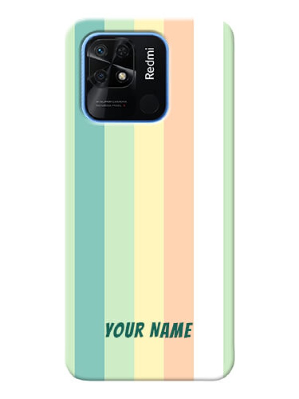 Custom Redmi 10 Back Covers: Multi-colour Stripes Design
