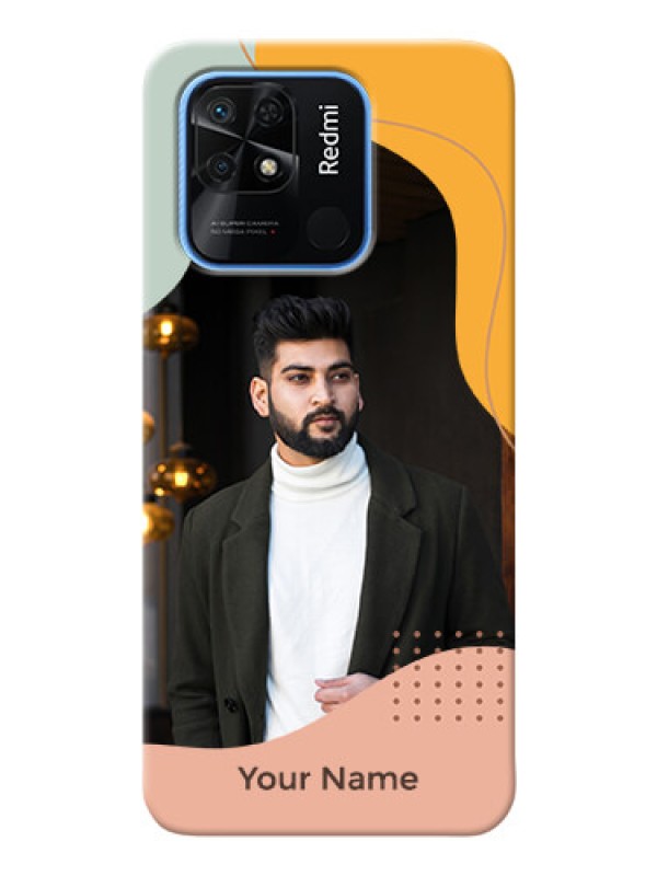 Custom Redmi 10 Custom Phone Cases: Tri-coloured overlay design