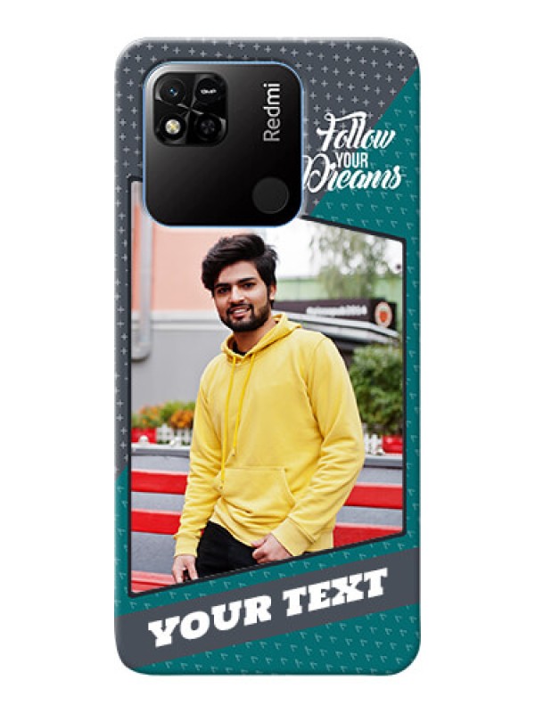 Custom Redmi 10A Sport Back Covers: Background Pattern Design with Quote