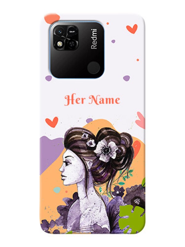 Custom Redmi 10A Sport Custom Mobile Case with Woman And Nature Design