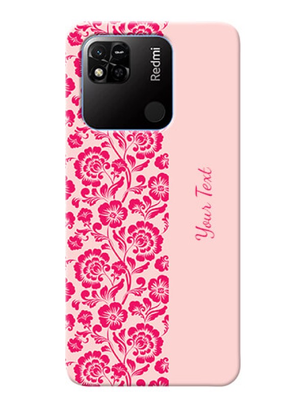 Custom Redmi 10A Sport Phone Back Covers: Attractive Floral Pattern Design