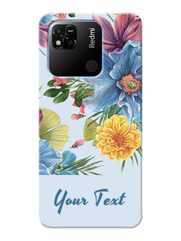 Custom Redmi 10A Sport Custom Phone Cases: Stunning Watercolored Flowers Painting Design