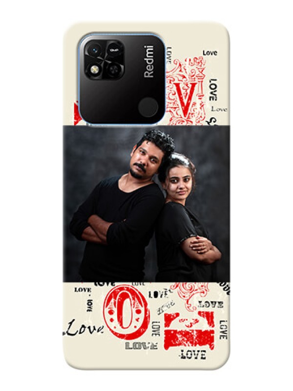 Custom Redmi 10A mobile cases online: Trendy Love Design Case