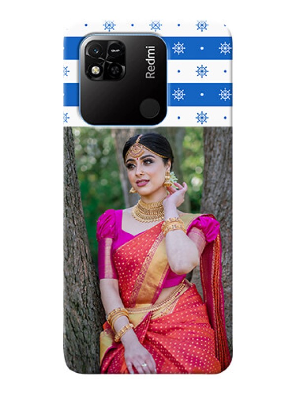 Custom Redmi 10A custom mobile covers: Snow Pattern Design