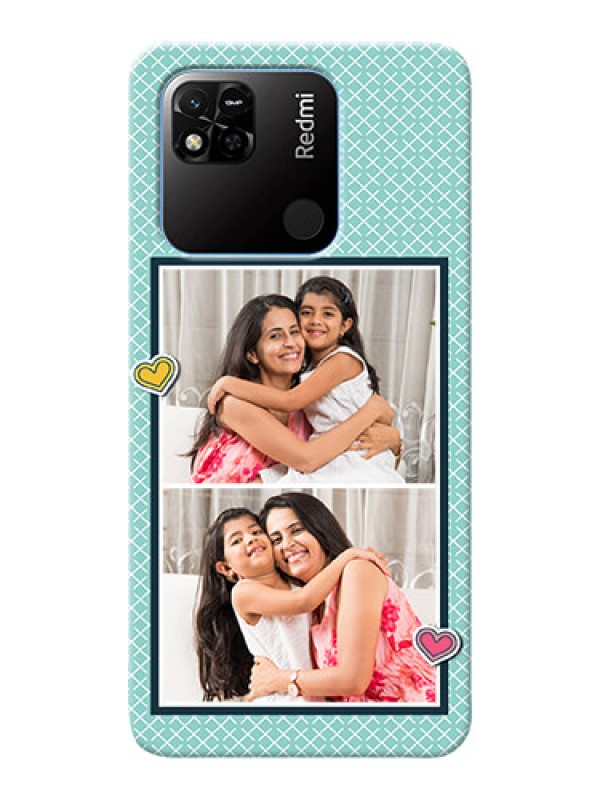 Custom Redmi 10A Custom Phone Cases: 2 Image Holder with Pattern Design