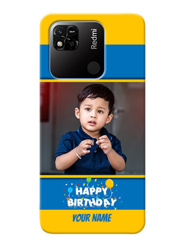Custom Redmi 10A Mobile Back Covers Online: Birthday Wishes Design