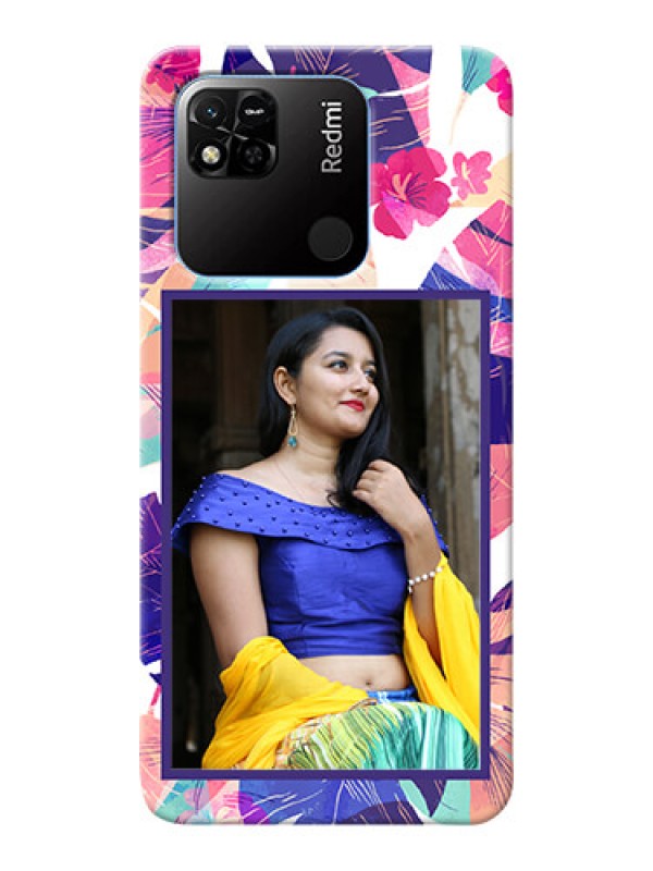 Custom Redmi 10A Personalised Phone Cases: Abstract Floral Design