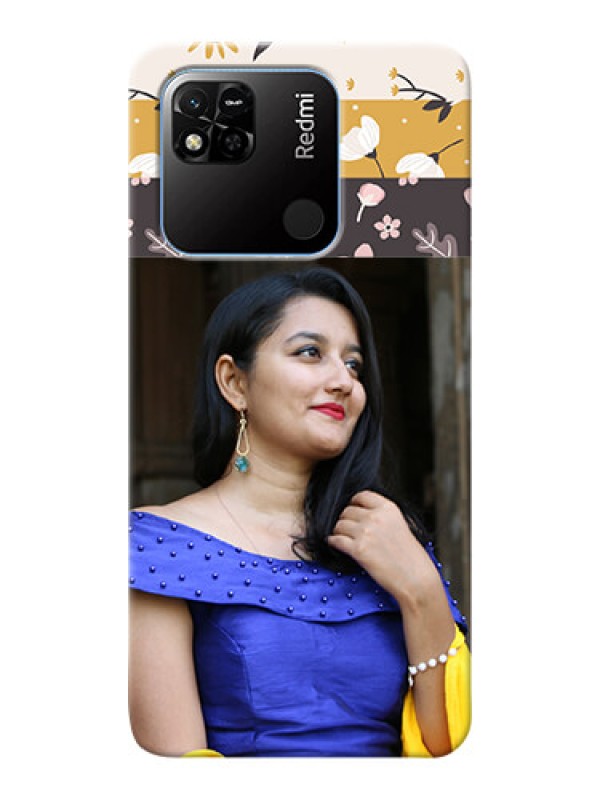 Custom Redmi 10A mobile cases online: Stylish Floral Design
