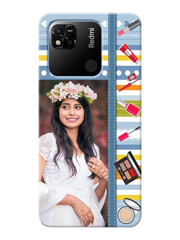 Custom Redmi 10A Personalized Mobile Cases: Makeup Icons Design