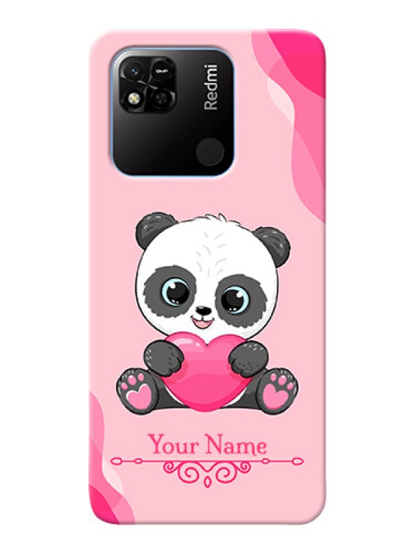Custom Redmi 10A Mobile Back Covers: Cute Panda Design
