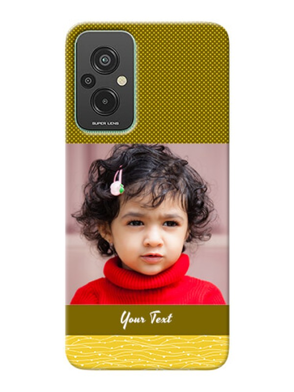 Custom Xiaomi Redmi 11 Prime 4G custom mobile back covers: Simple Green Color Design