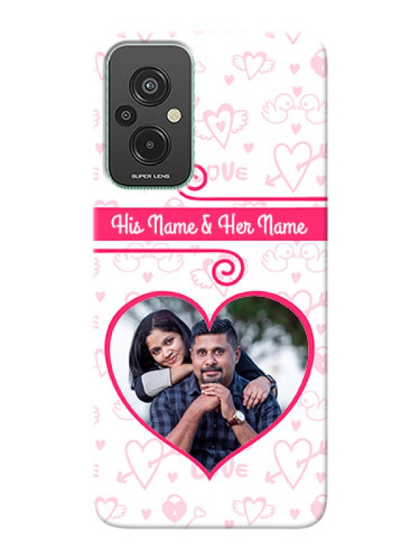 Custom Xiaomi Redmi 11 Prime 4G Personalized Phone Cases: Heart Shape Love Design