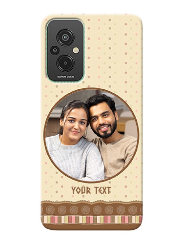 Custom Xiaomi Redmi 11 Prime 4G Mobile Cases: Brown Dotted Mobile Case Design