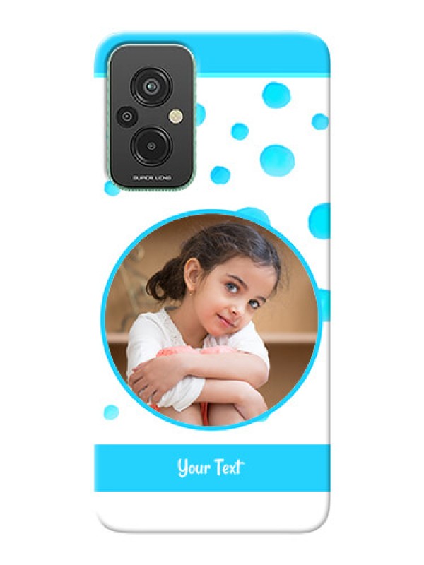 Custom Xiaomi Redmi 11 Prime 4G Custom Phone Covers: Blue Bubbles Pattern Design