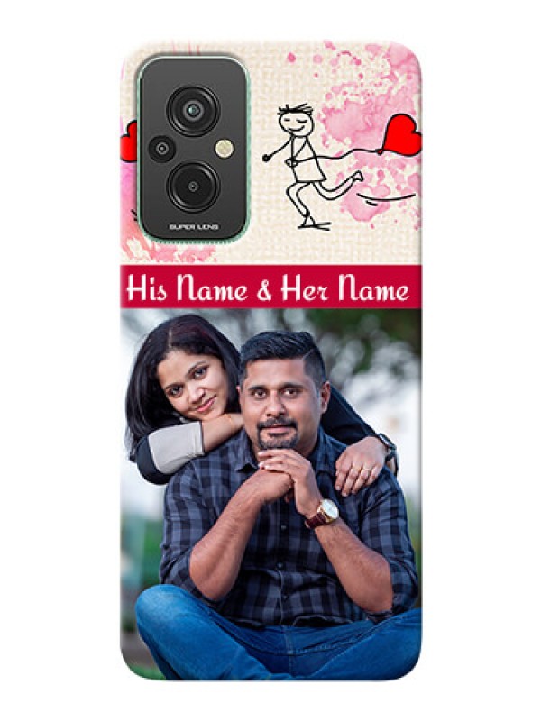 Custom Xiaomi Redmi 11 Prime 4G phone back covers: You and Me Case Design