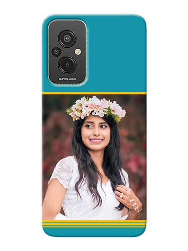 Custom Xiaomi Redmi 11 Prime 4G personalized phone covers: Yellow & Blue Design 