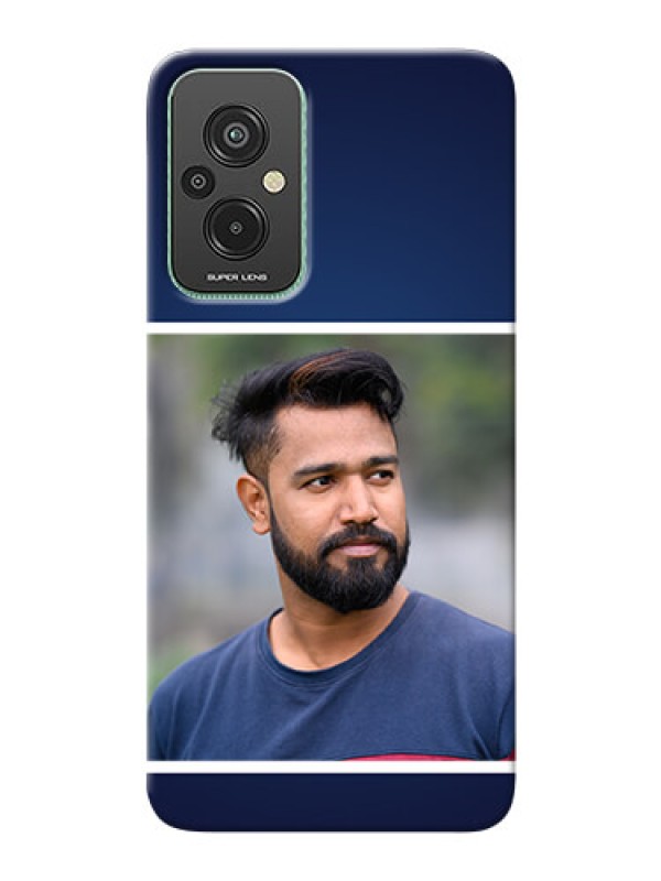 Custom Xiaomi Redmi 11 Prime 4G Mobile Cases: Simple Royal Blue Design