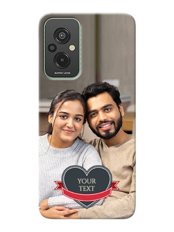 Custom Xiaomi Redmi 11 Prime 4G mobile back covers online: Just Married Couple Design