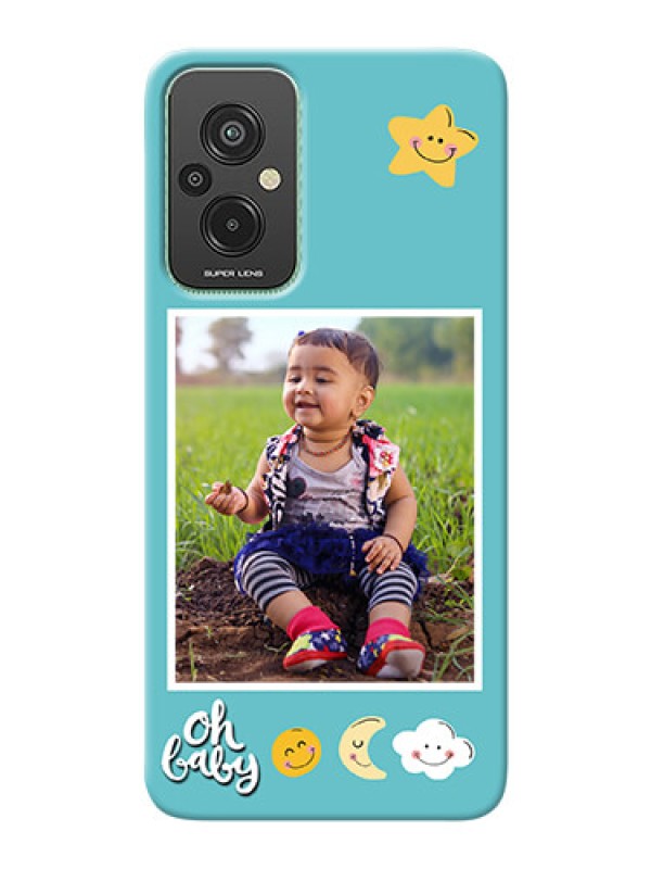 Custom Xiaomi Redmi 11 Prime 4G Personalised Phone Cases: Smiley Kids Stars Design